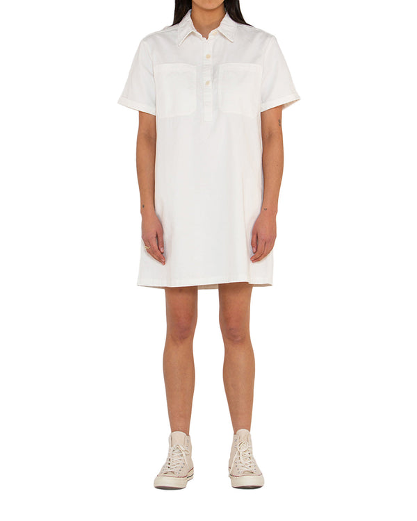 Honour Shirt Dress - Bleach White