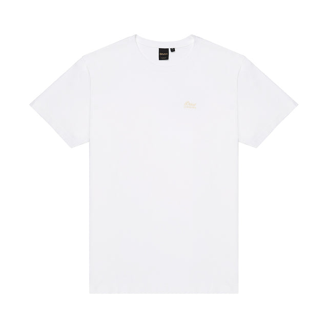 Standard Embroidered Tee - White
